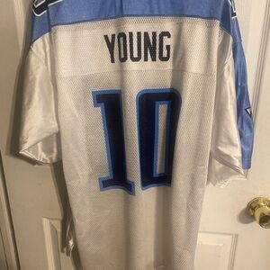 Reebok Blue and White NFL Jersey